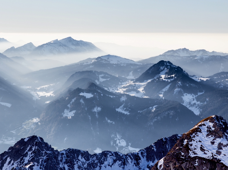 Alpen gesehen vom Nebelhorn