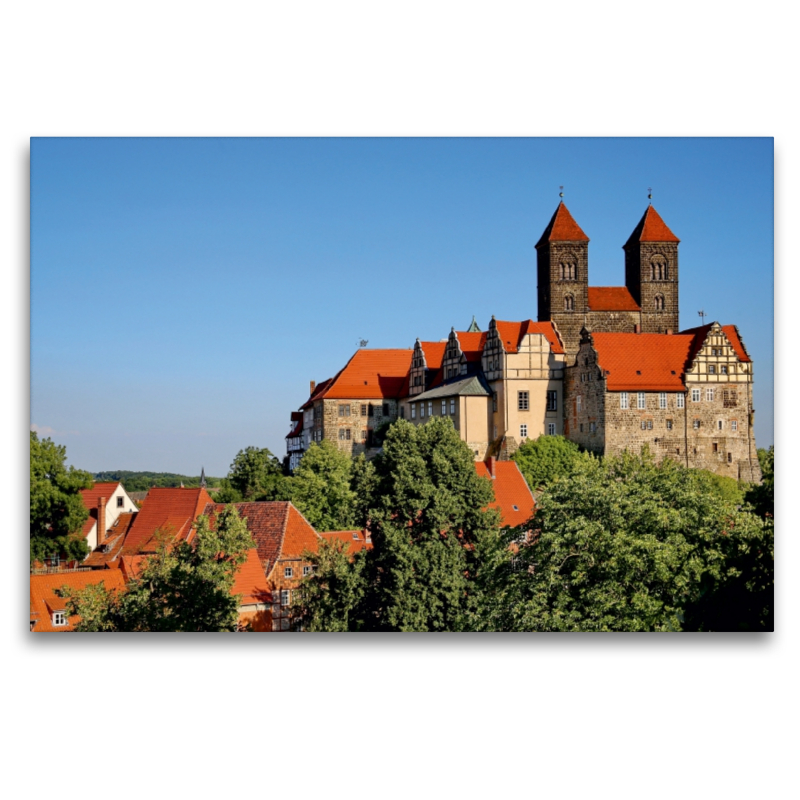 Ein Motiv aus dem Kalender Quedlinburg - romantische Fachwerkhäuser