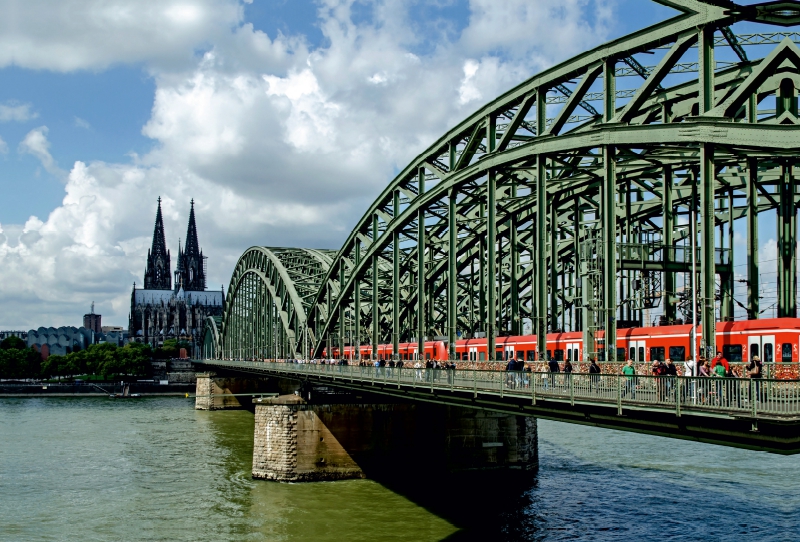 Hohenzollernbrücke und Dom