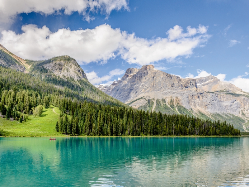 Blick über den Emerald Lake