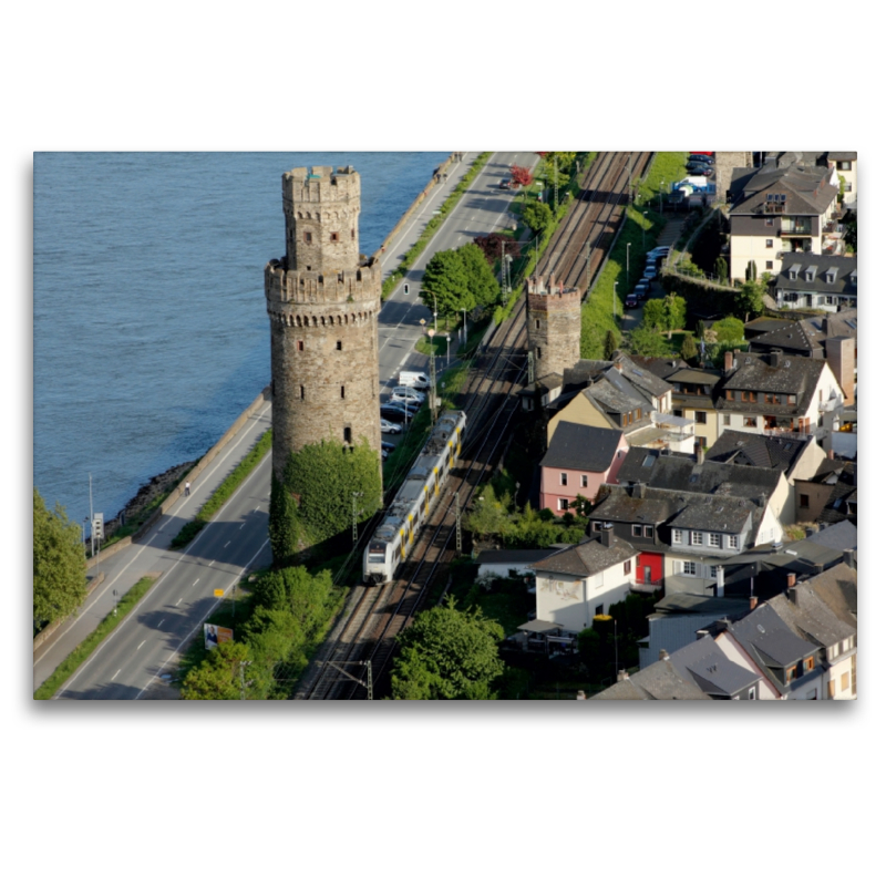 Mittelrheinbahn auf der Stadtmauer Oberwesel