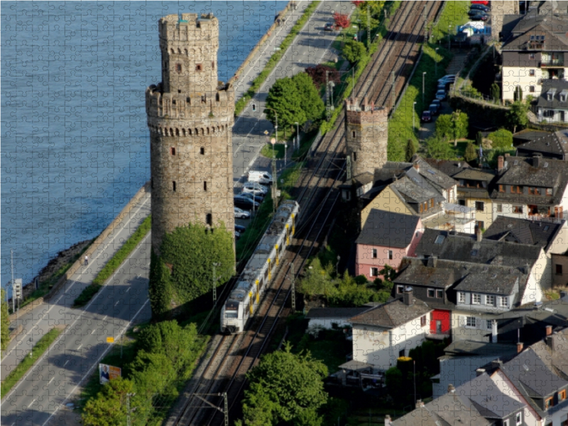 Mittelrheinbahn auf der Stadtmauer Oberwesel