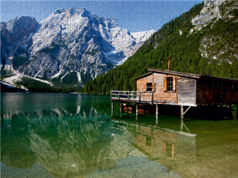 Fischerhütte am Pragser Wildsee