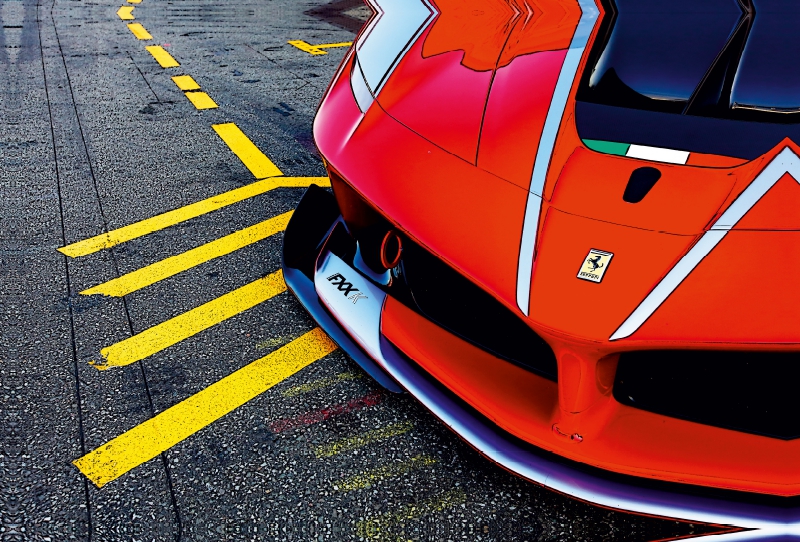 Ferrari Fxx auf der Rennstrecke