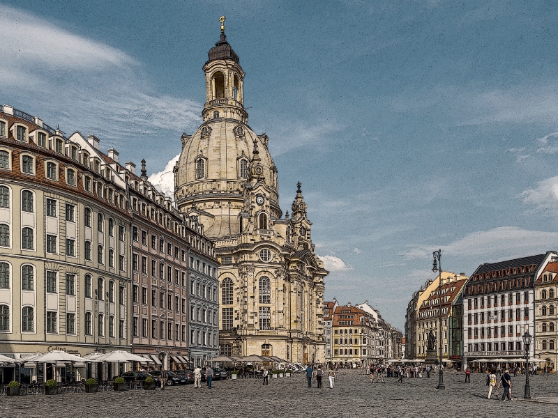 Neumarkt, Blick zur Frauenkirche