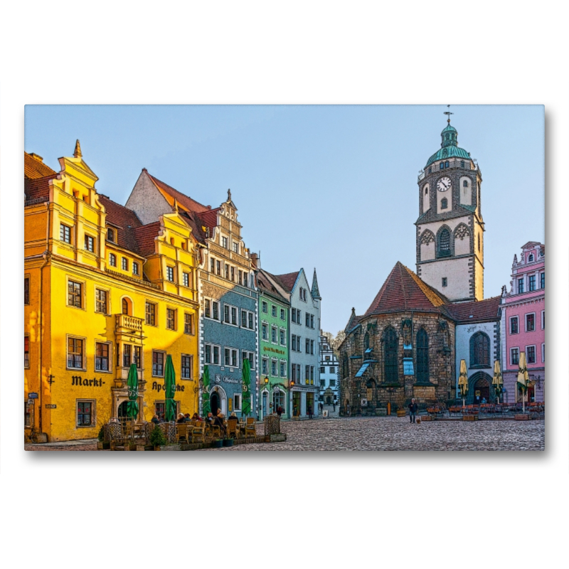 Markt mit Frauenkirche in Meißen