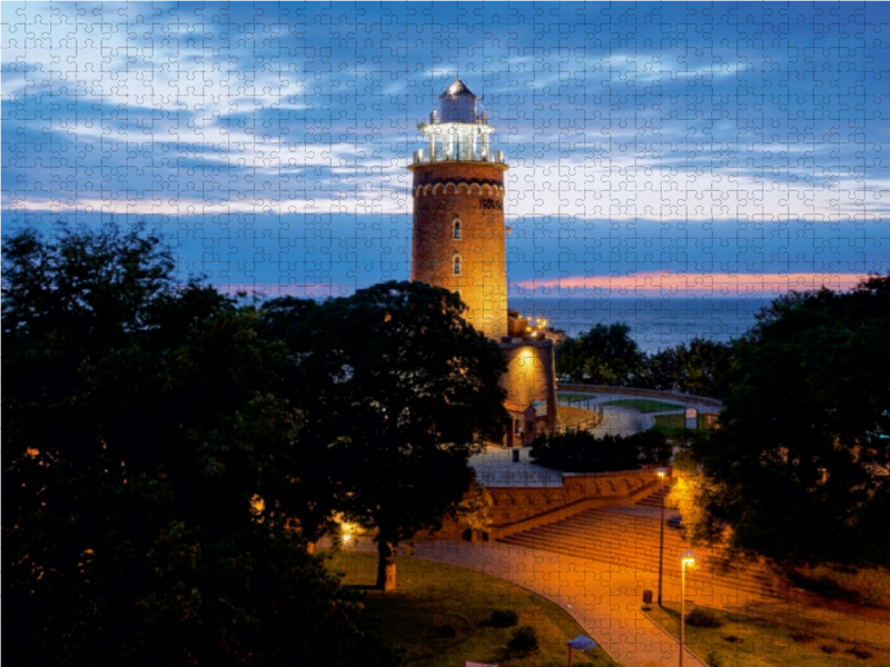 Leuchtturm an der Ostsee in Kolobrzeg (Polen)