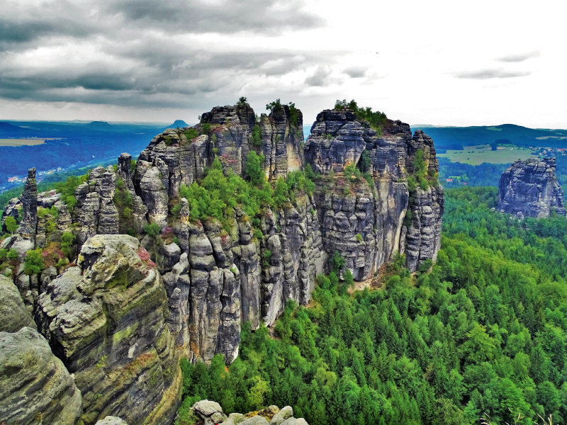 Auf den Schrammsteinen