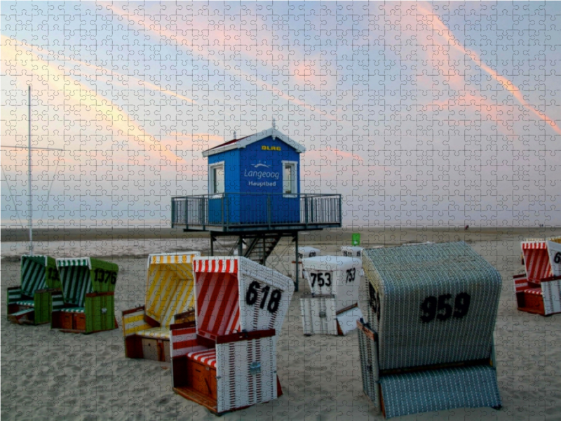 Dämmerung am Hauptbad Langeoog