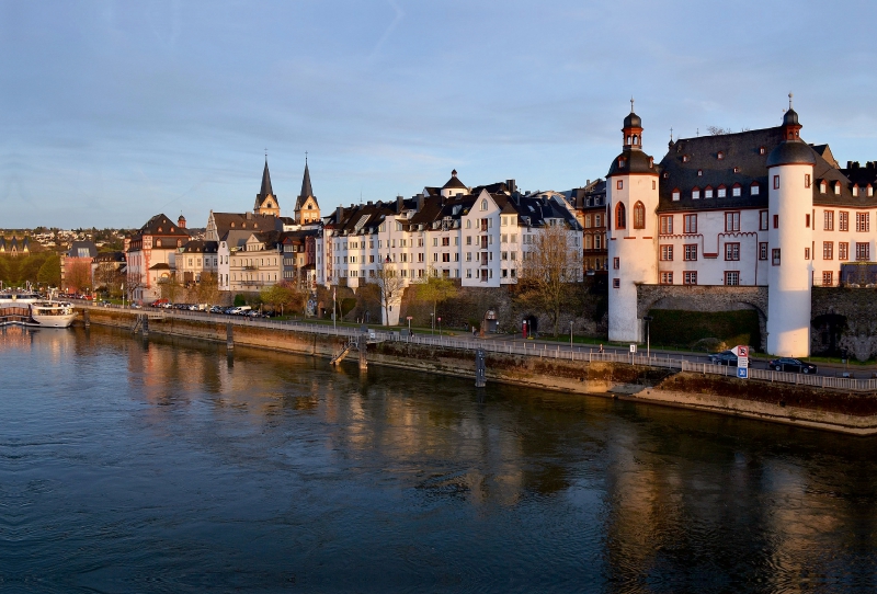 Das Moselufer in Koblenz