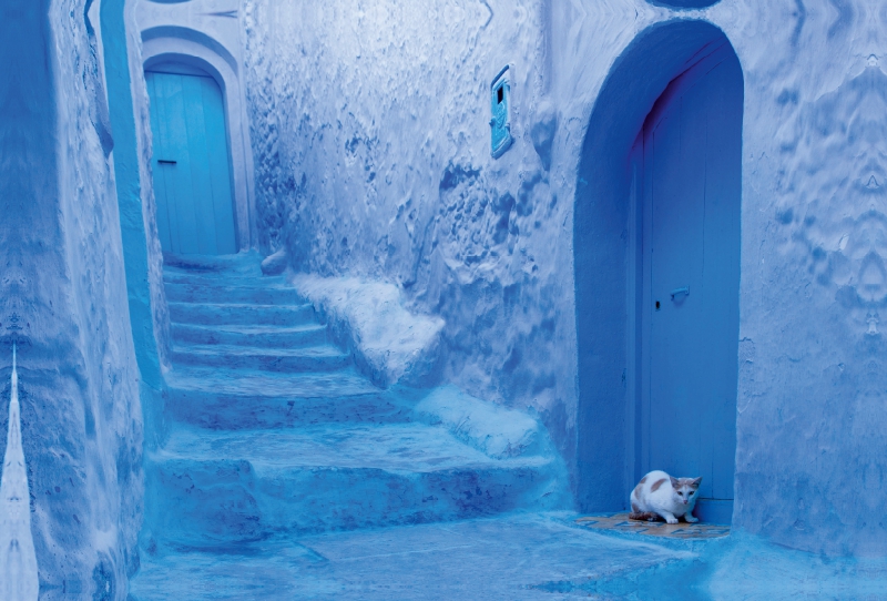 Hinterhof in Chefchaouen