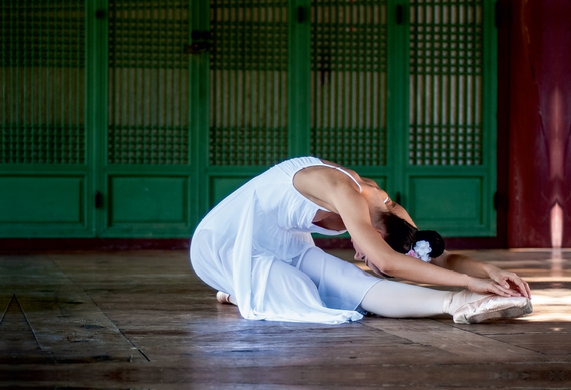 Mainhattan Ballerina im koreanischen Garten