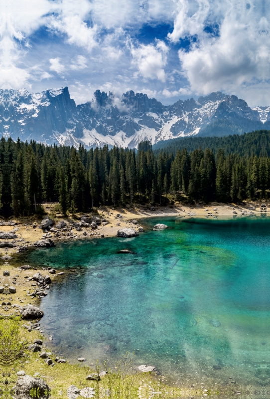 KARERSEE mit Bergkulisse