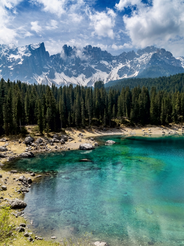 KARERSEE mit Bergkulisse