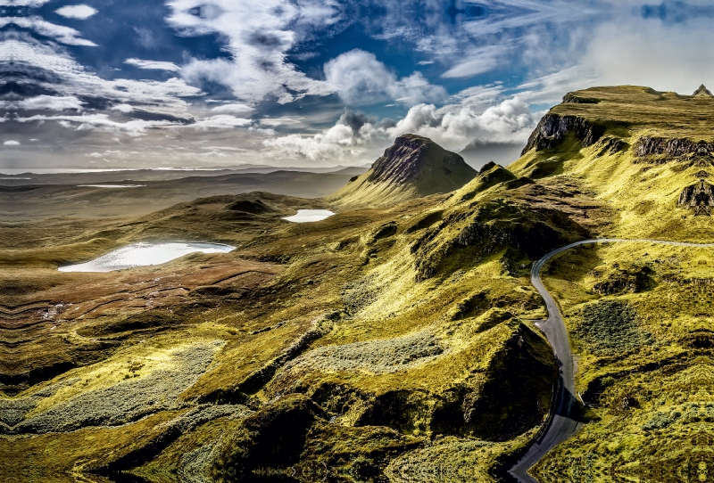 The Quiraings Richtung Süden