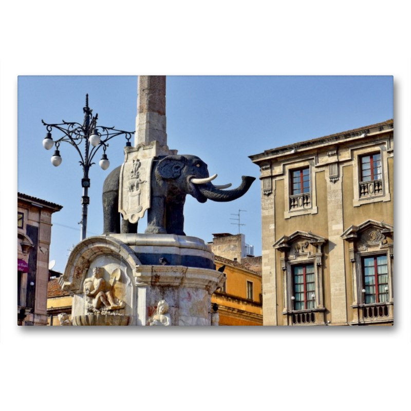 Catania, Elefantenbrunnen auf der Piazza del Duomo