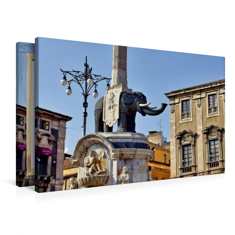 Catania, Elefantenbrunnen auf der Piazza del Duomo