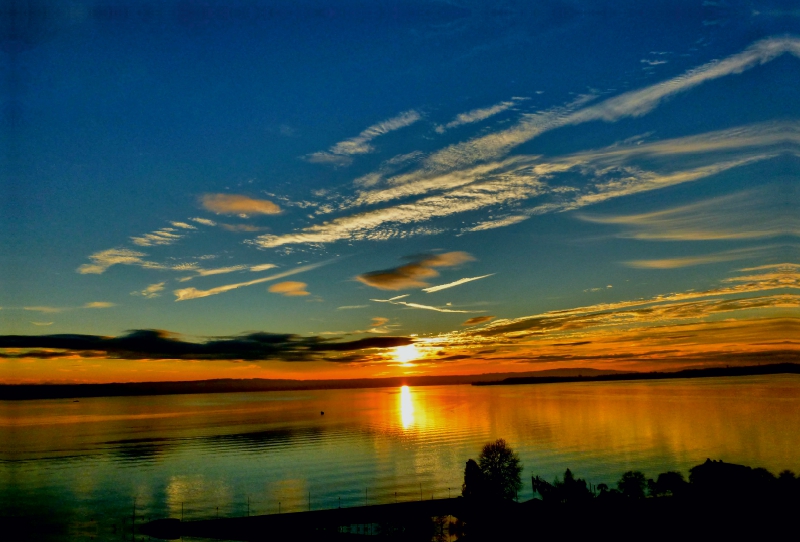 Sonnenuntergang am Bodensee