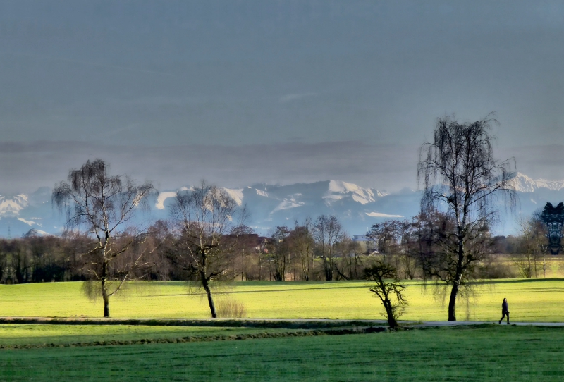 Markdorf, Blick auf die Alpen