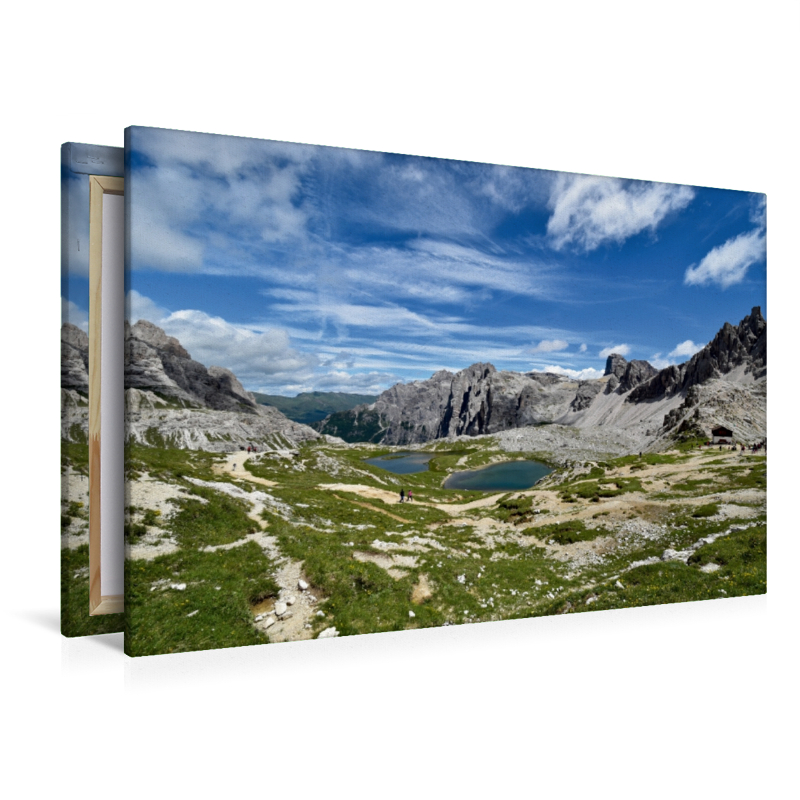 Blick von der Dreizinnenhütte auf Lago dei Piani (Die Bödenseen)