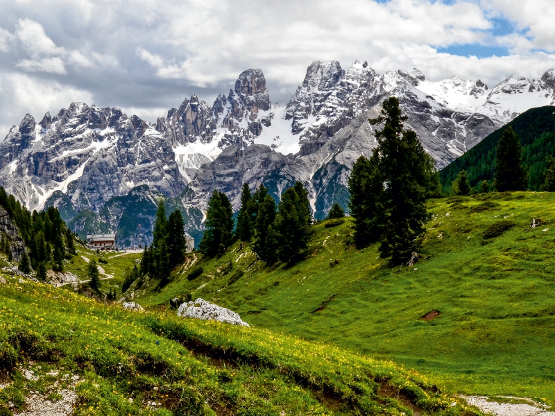 Dürrensteinhütte vor Monte Cristallo