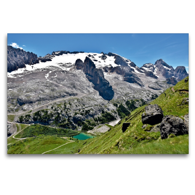 Blick vom Pass Padon nach SW auf die Marmolada