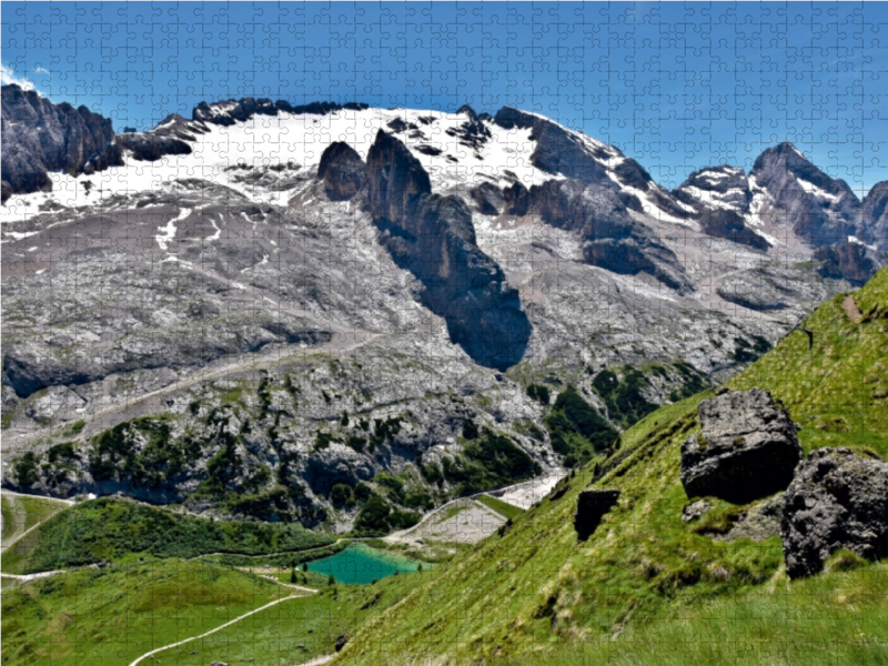 Blick vom Pass Padon nach SW auf die Marmolada