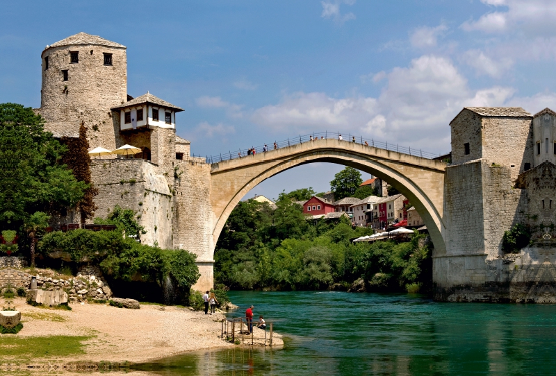 Stari most, die historische Brücke von Mostar, Herzegowina