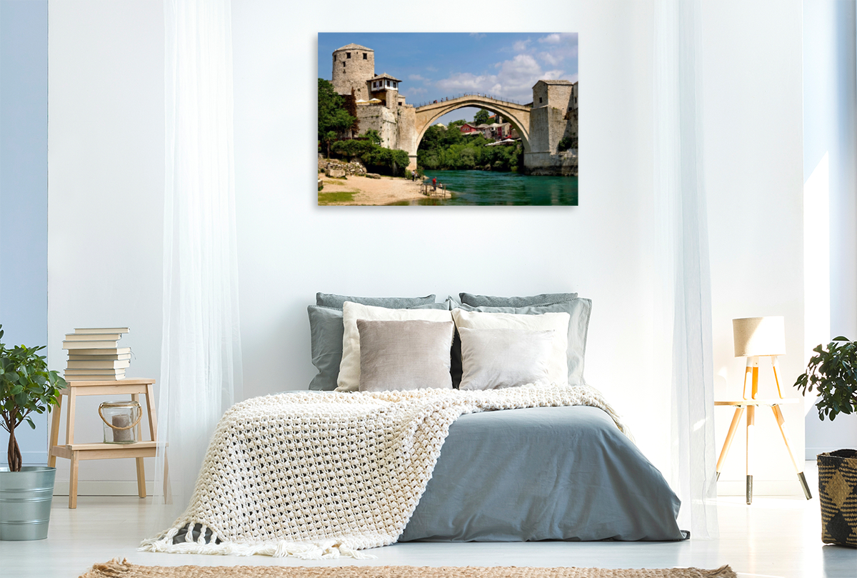 Stari most, die historische Brücke von Mostar, Herzegowina