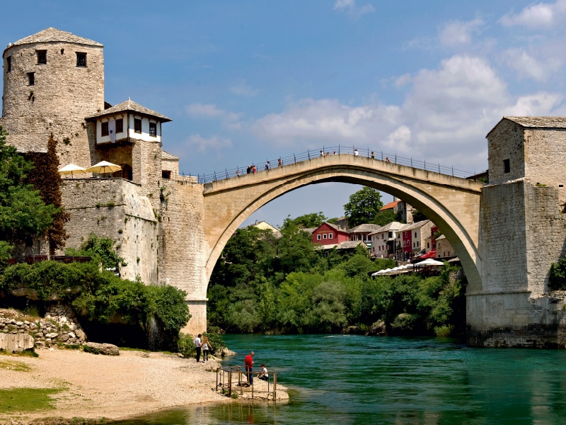 Stari most, die historische Brücke von Mostar, Herzegowina