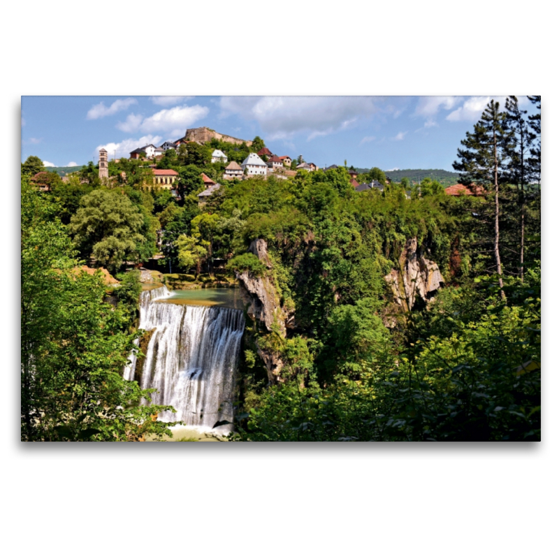 Der Pliva-Wasserfall in Jajce, Zentralbosnien