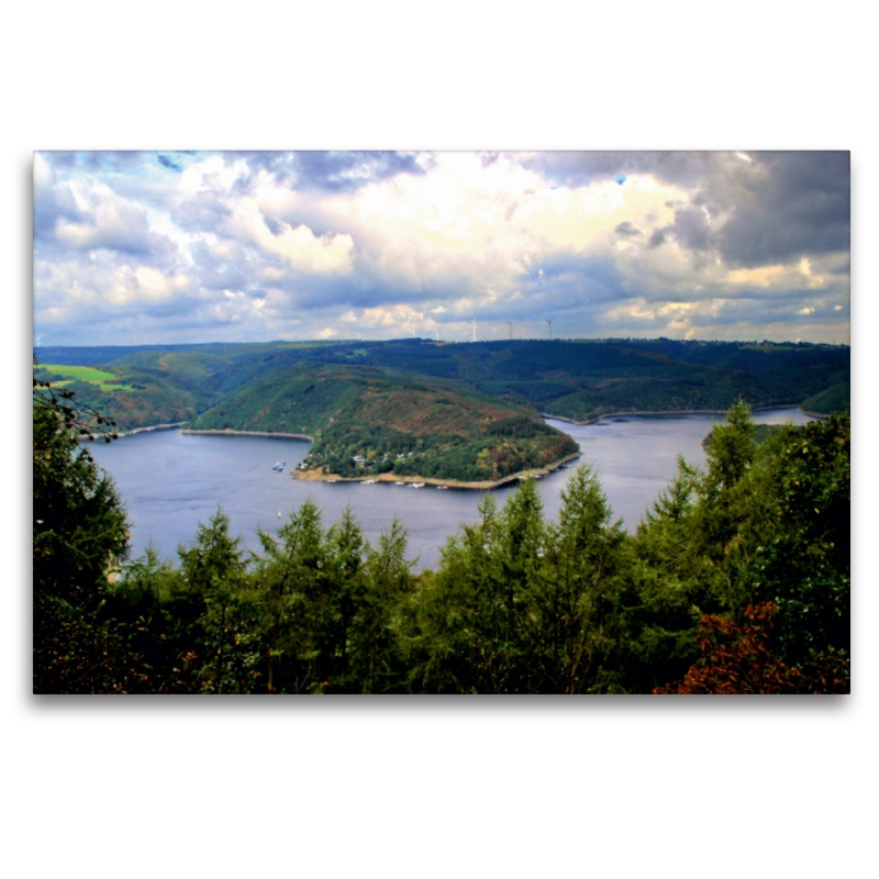 Panoramablick Hirschley mit Blick auf den Rursee