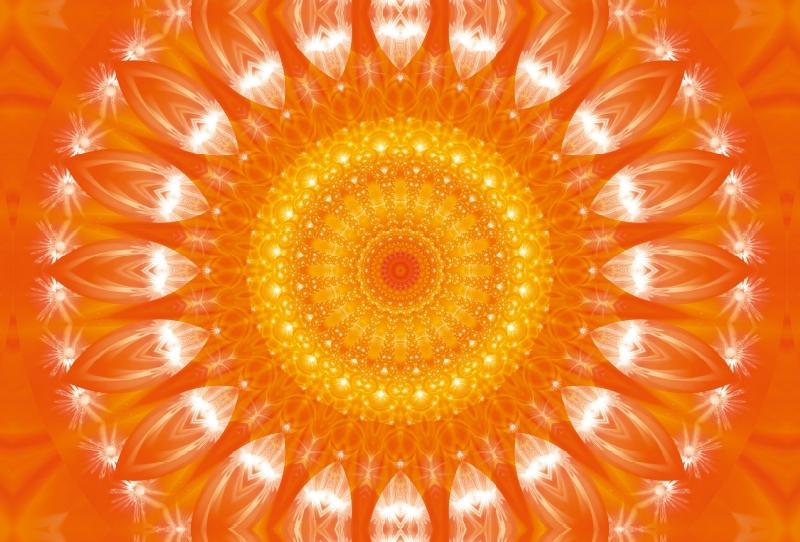 Ein Motiv aus dem Kalender Energie - Mandalas in orange