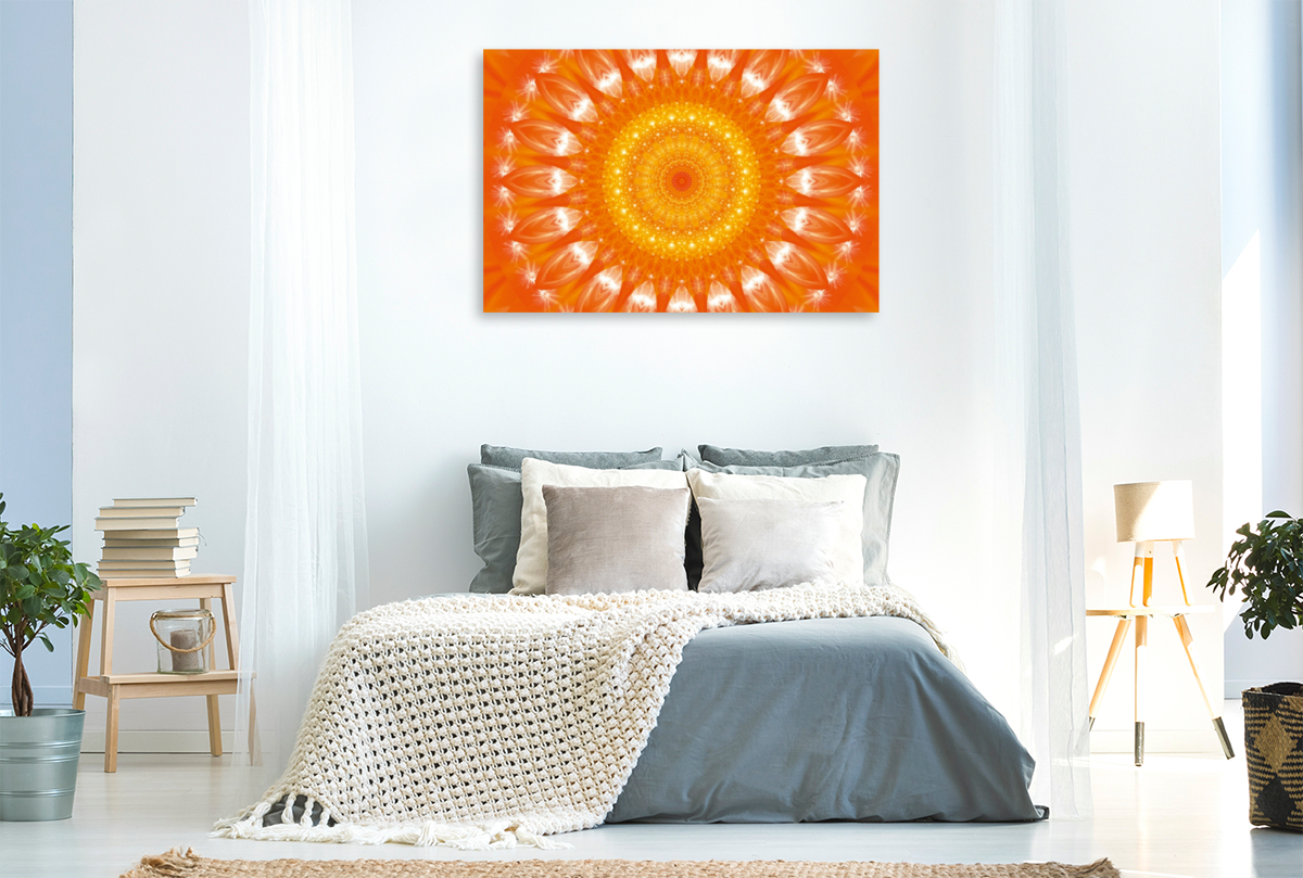 Ein Motiv aus dem Kalender Energie - Mandalas in orange