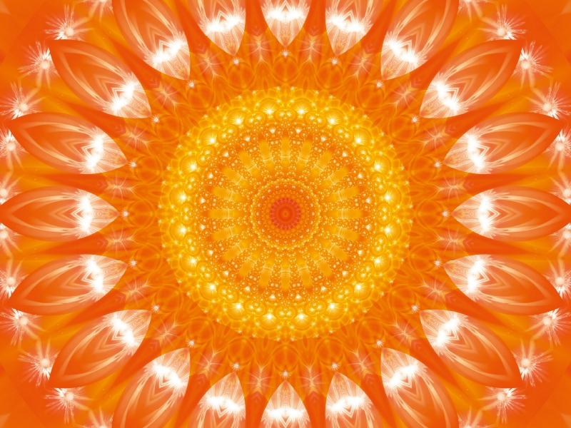 Ein Motiv aus dem Kalender Energie - Mandalas in orange