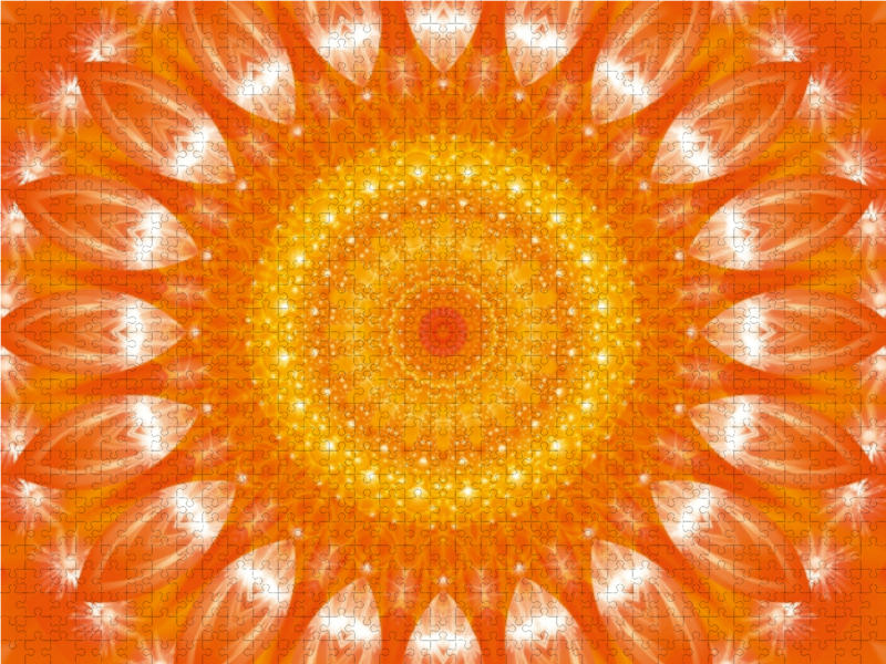 Ein Motiv aus dem Kalender Energie - Mandalas in orange