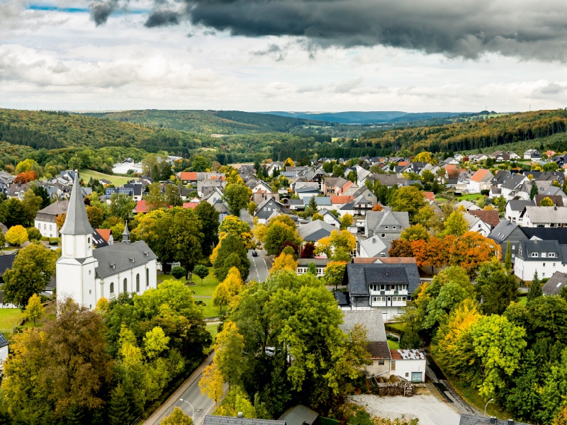 Herbstlicher Ortskern Brilon-Scharfenberg