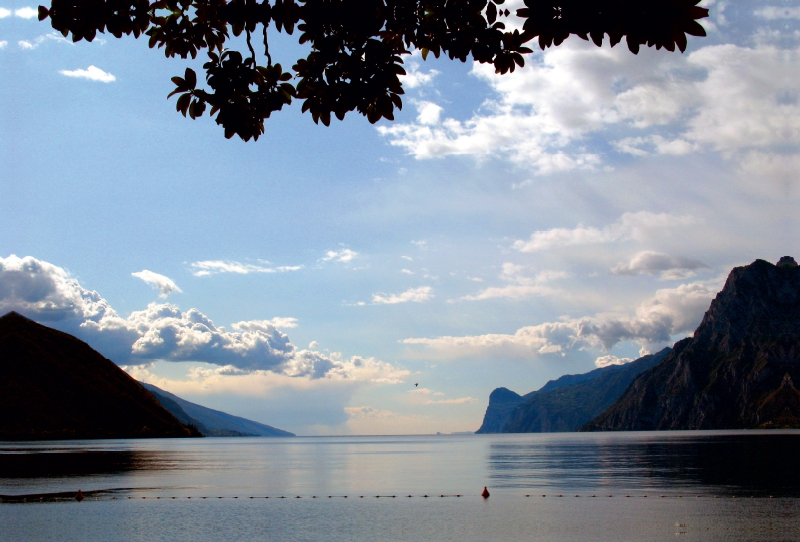 Blick vom Nordufer, Gardasee