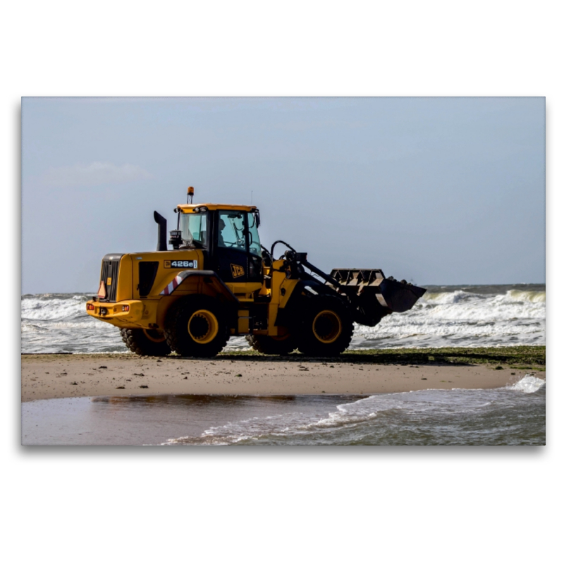 Bagger am Strand