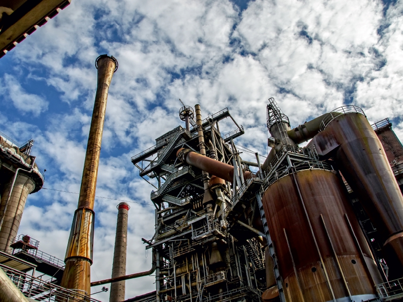 Der Himmel über dem Landschaftspark Duisburg