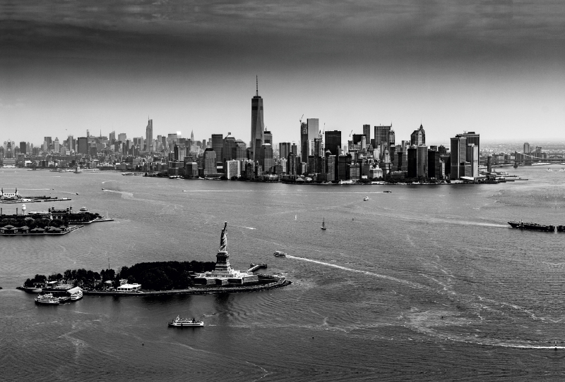 Manhattan aus dem Hubschrauber