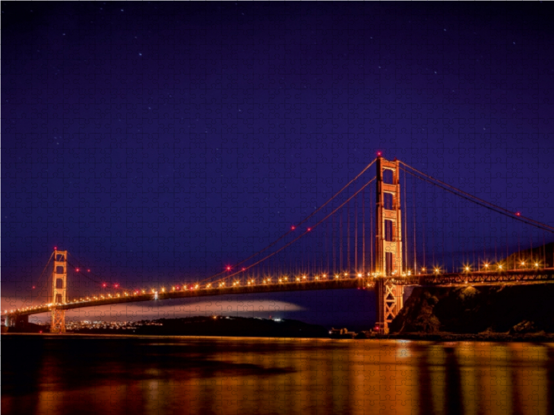 Golden Gate Bridge mit Sternenhimmel