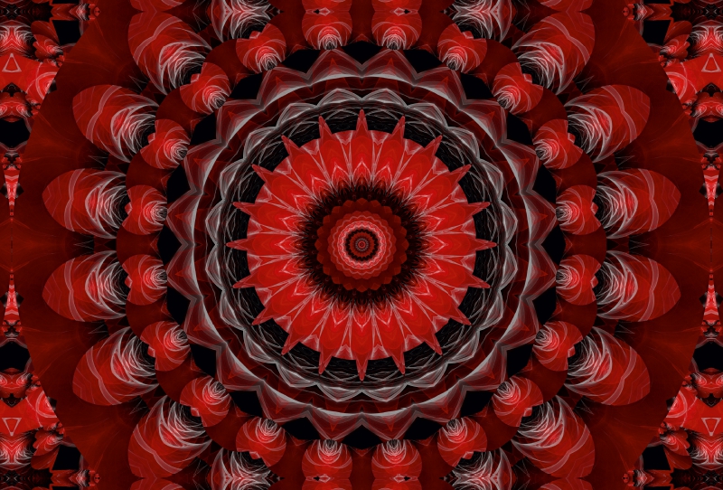 Mandala Leidenschaft rot