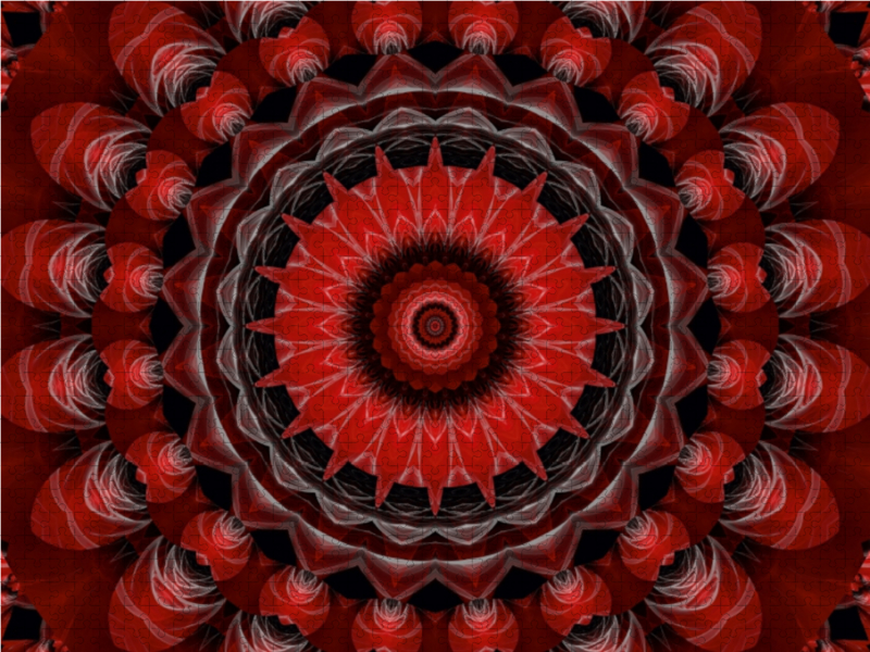 Mandala Leidenschaft rot