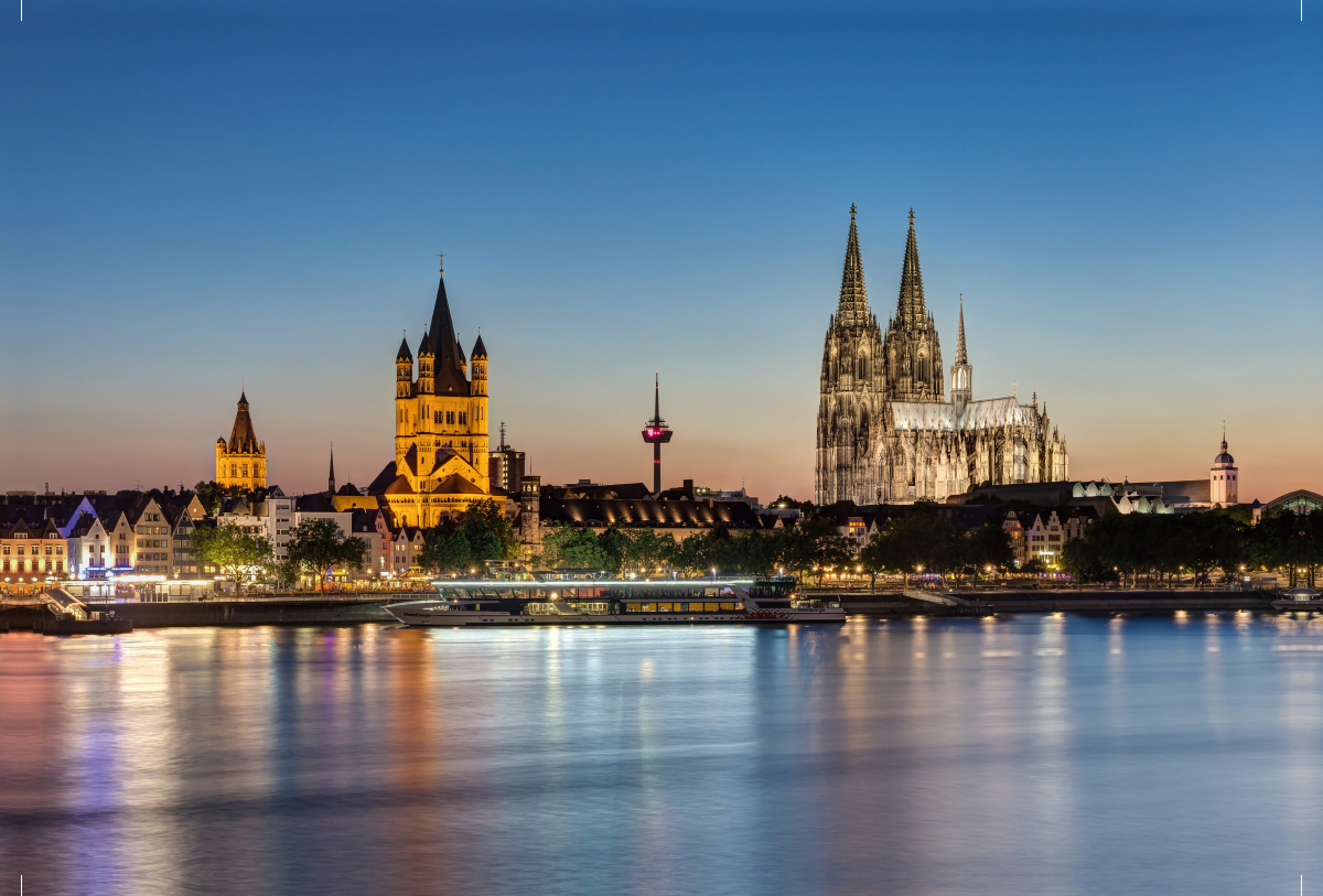 Groß St. Martin Kirche und Kölner Dom