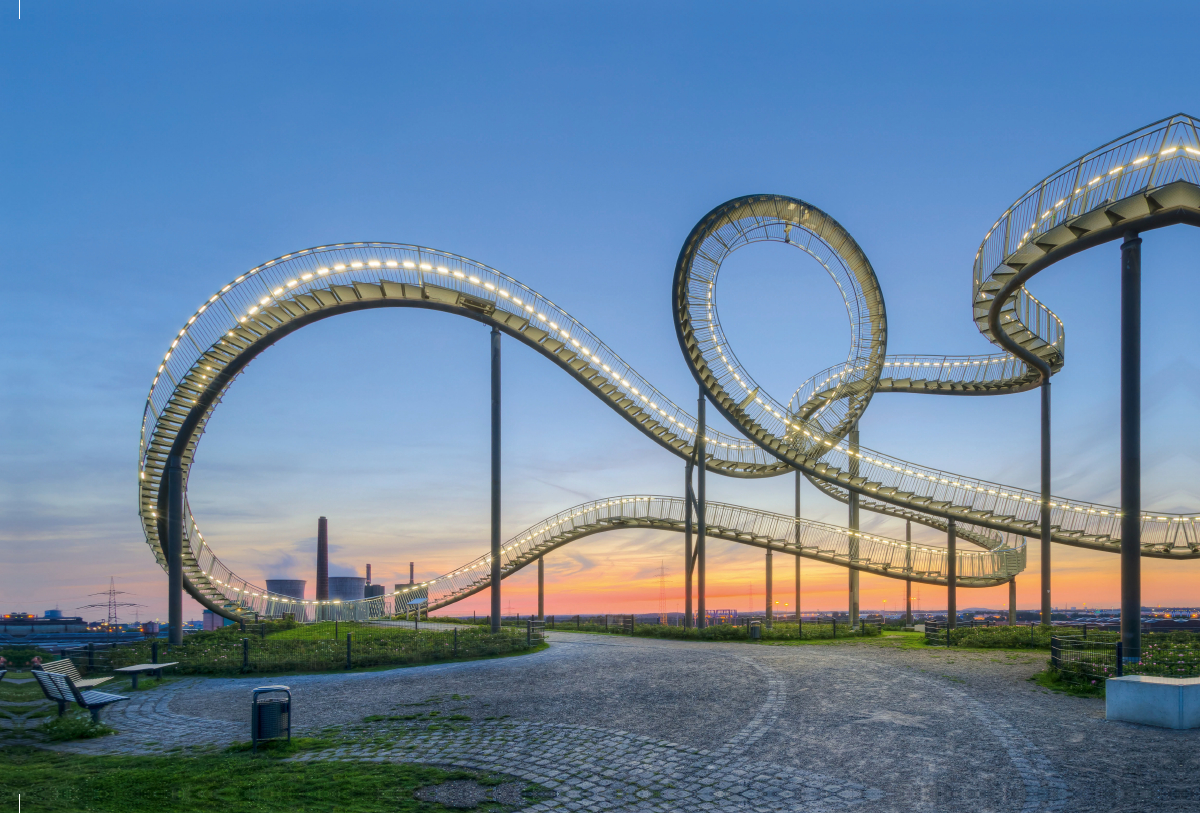 Skulptur Tiger and Turtle in Duisburg