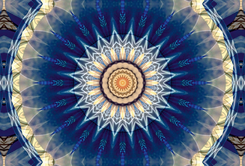 Mandala blau