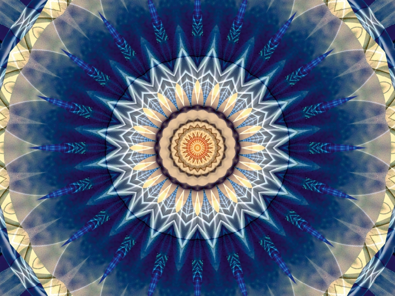 Mandala blau