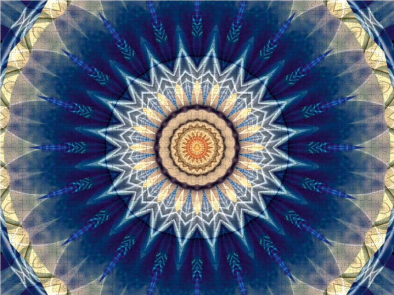 Mandala blau