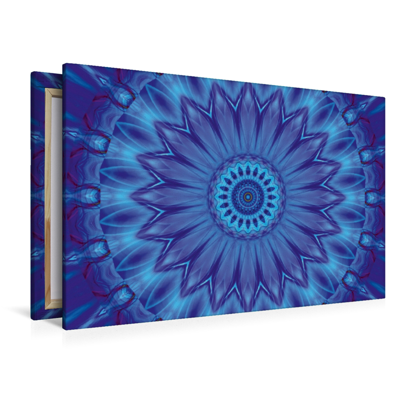 Mandala blaue Wasserblume